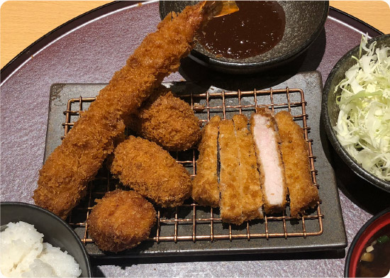 海鮮とんかつ定食