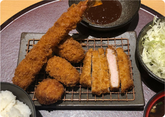 海鮮とんかつ定食